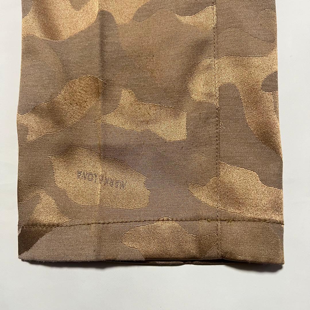 美品 定番 人気 MARK&LONA ロゴ カモフラ ロングパンツ M ブラウン