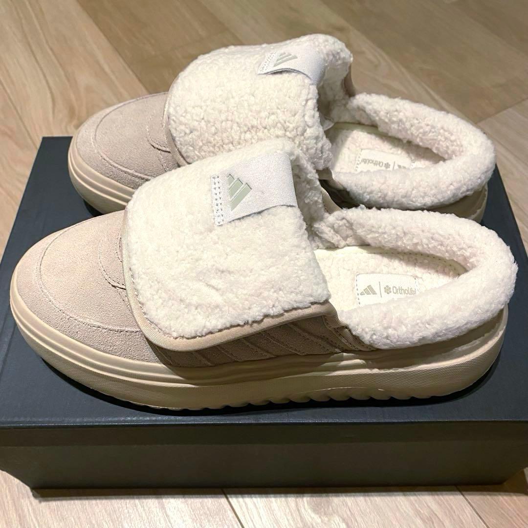 新品未使用【韓国限定】23.5 adidas グランドコートミュール ベージュ