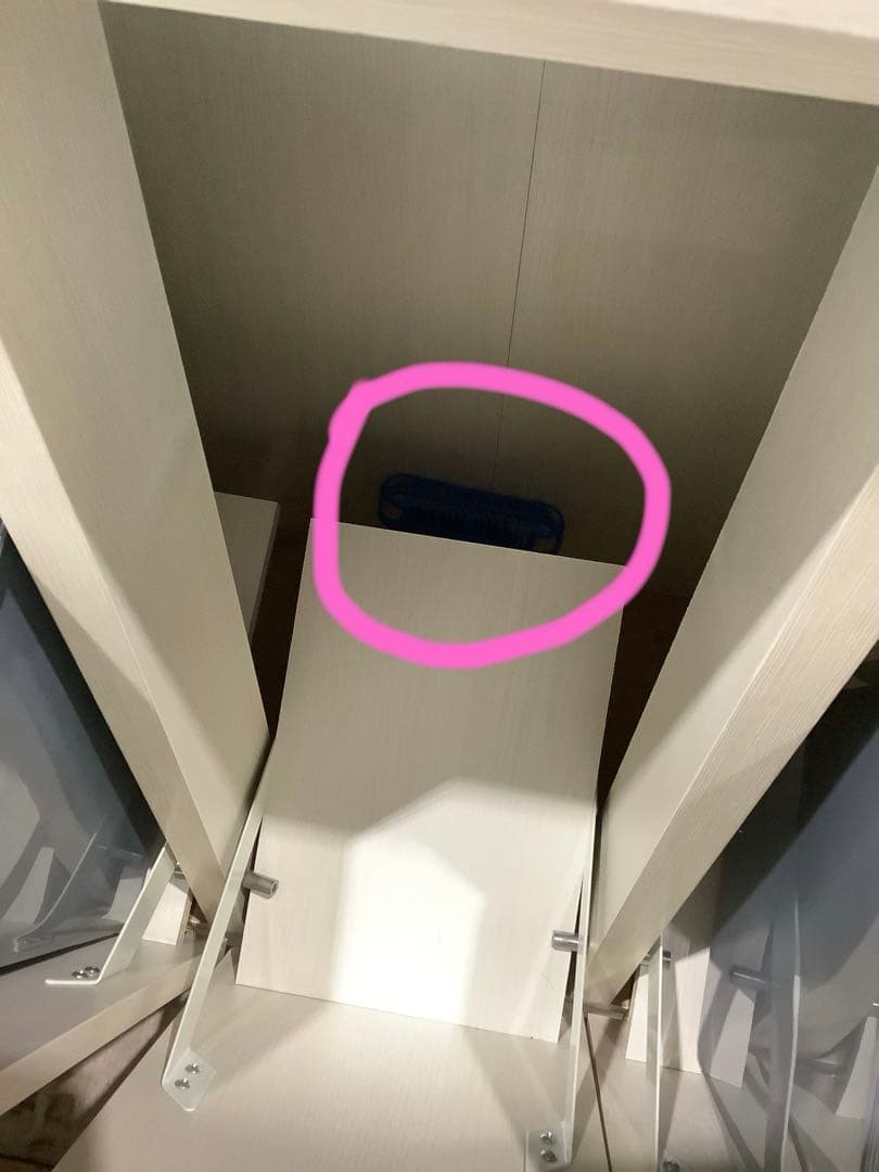 【3分別】フラップ式ダストボックス ニトリ ペールカウンター ゴミ箱