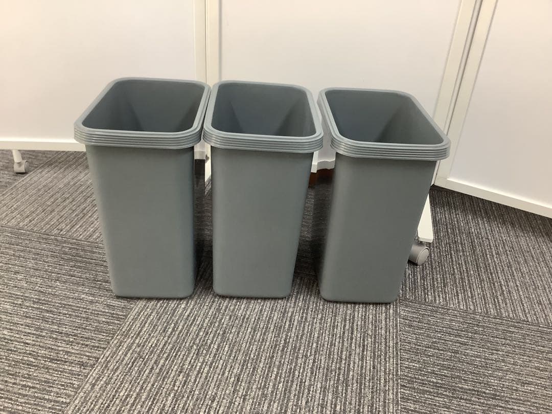 【3分別】フラップ式ダストボックス ニトリ ペールカウンター ゴミ箱
