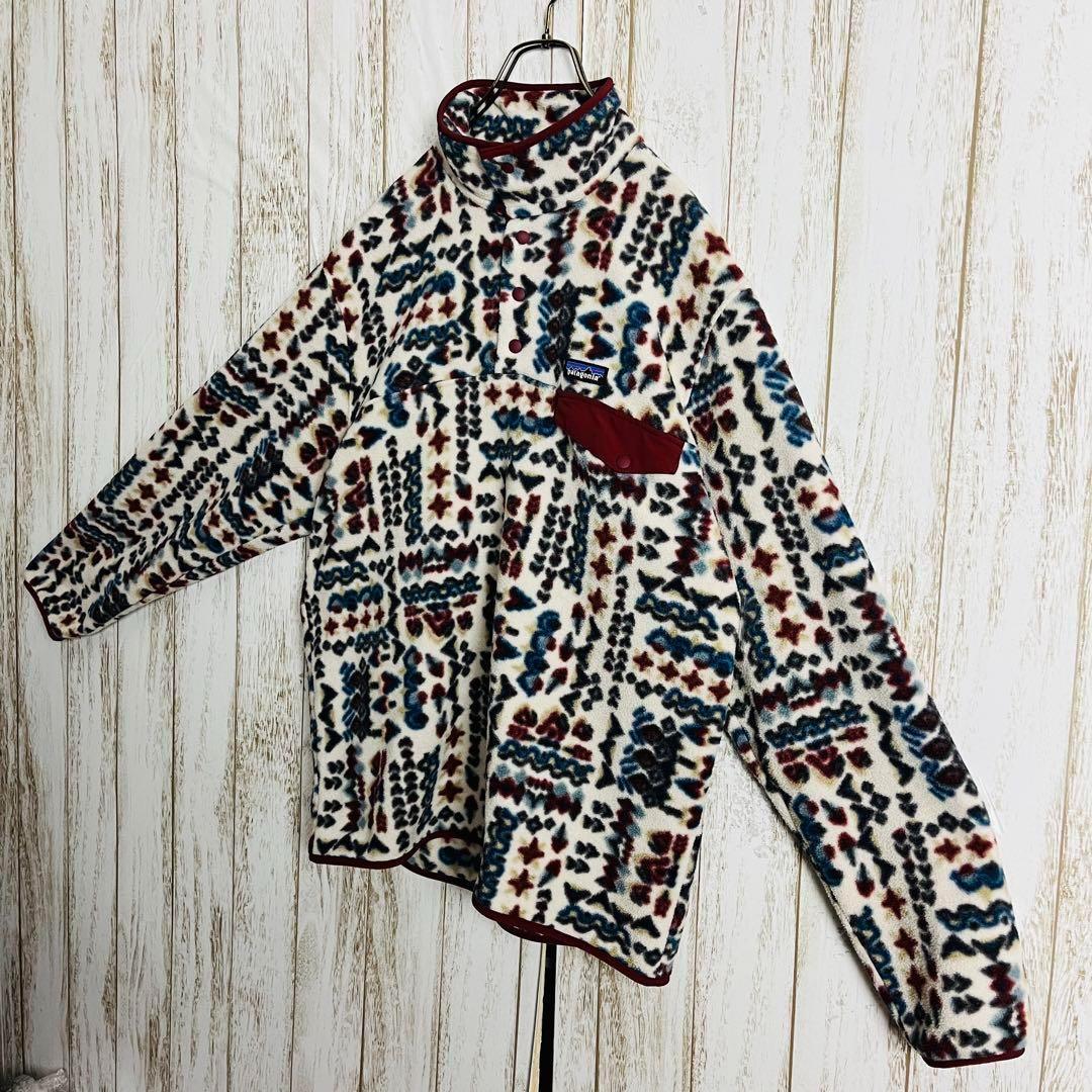 【希少デザイン】パタゴニア ⭐︎ シンチラスナップ 総柄フリースジャケット 即完