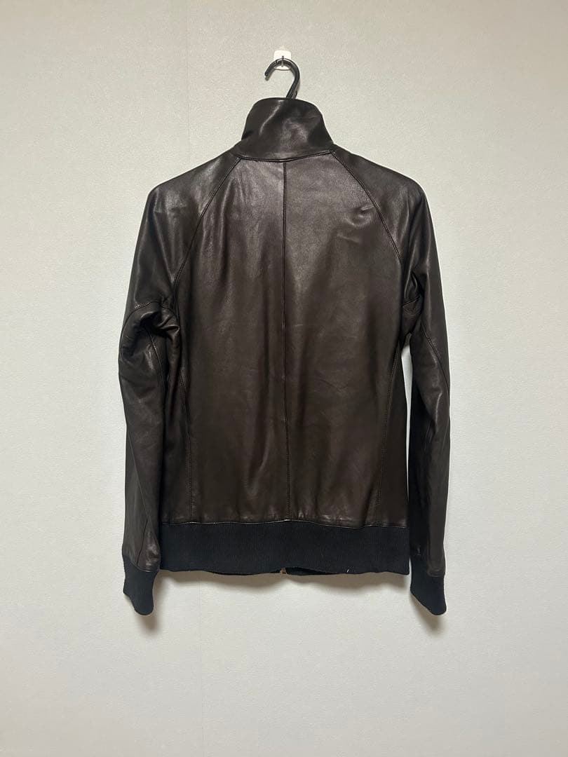 wjk ダブルジェイケイ ラムレザー トラックジャケット ライダース Mサイズ