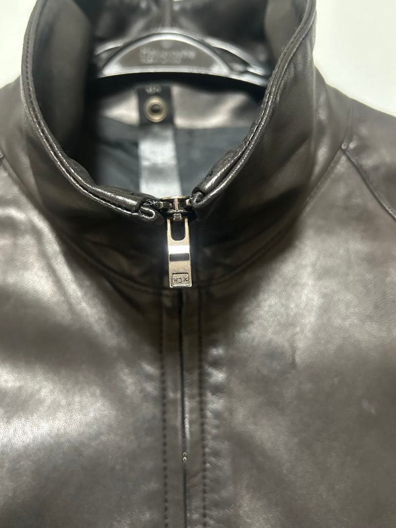 wjk ダブルジェイケイ ラムレザー トラックジャケット ライダース Mサイズ
