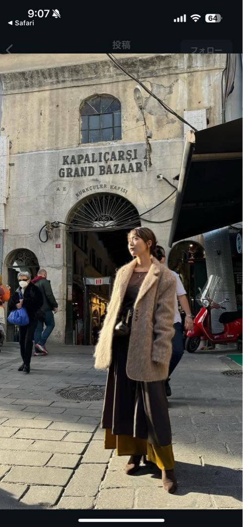 sachat アウター チェスターコート ジャケット シャギー