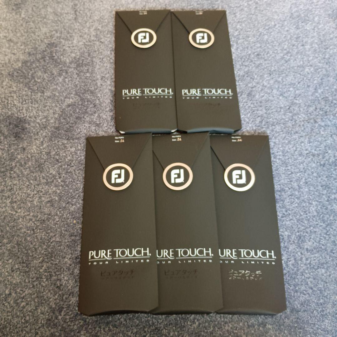 フットジョイピュアタッチゴルフグローブ24cm5枚