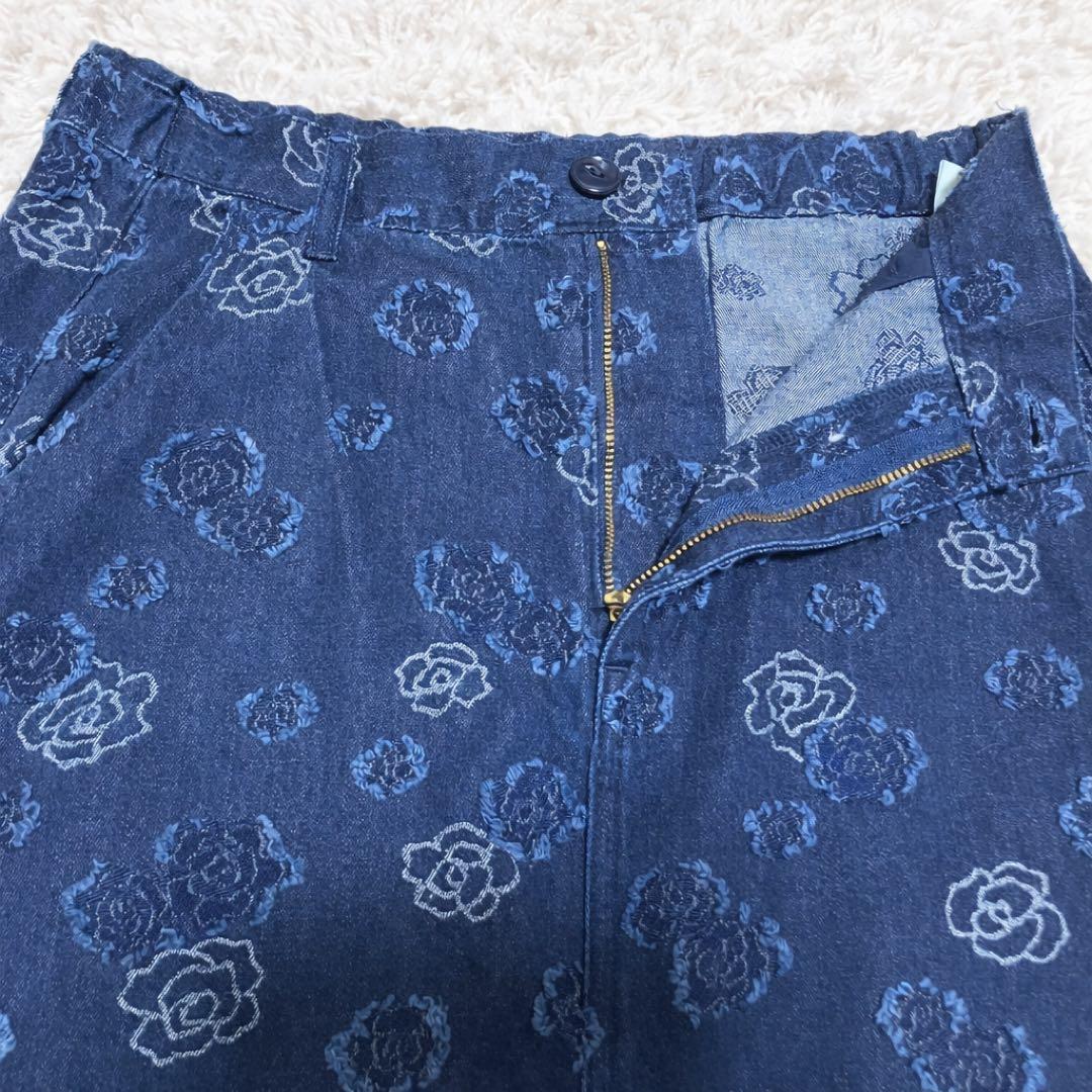 ア*ド様 BLUE TRICK ブルートリック シンプルスカート　 バラ 薔薇