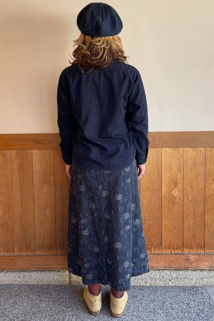 ア*ド様 BLUE TRICK ブルートリック シンプルスカート　 バラ 薔薇