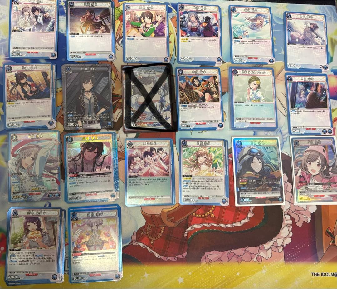 ユニアリ　シャニマス 青アンティーカ デッキ　ユニオンアリーナ　ユニチケ有り