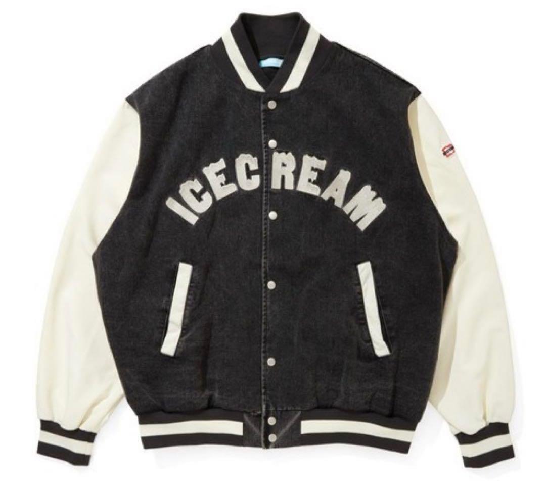 美品！ icecream デニムジャケット スカジャン アイスクリーム 刺繍