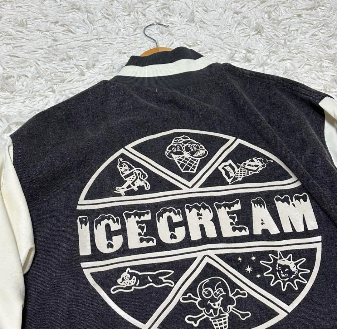 美品！ icecream デニムジャケット スカジャン アイスクリーム 刺繍