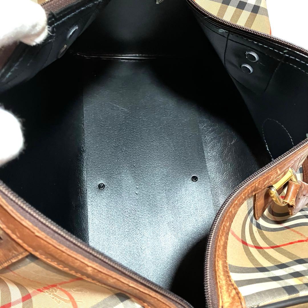 P*e様 Burberry バーバリー　ノバチェック シャドウホース　ボストンバ