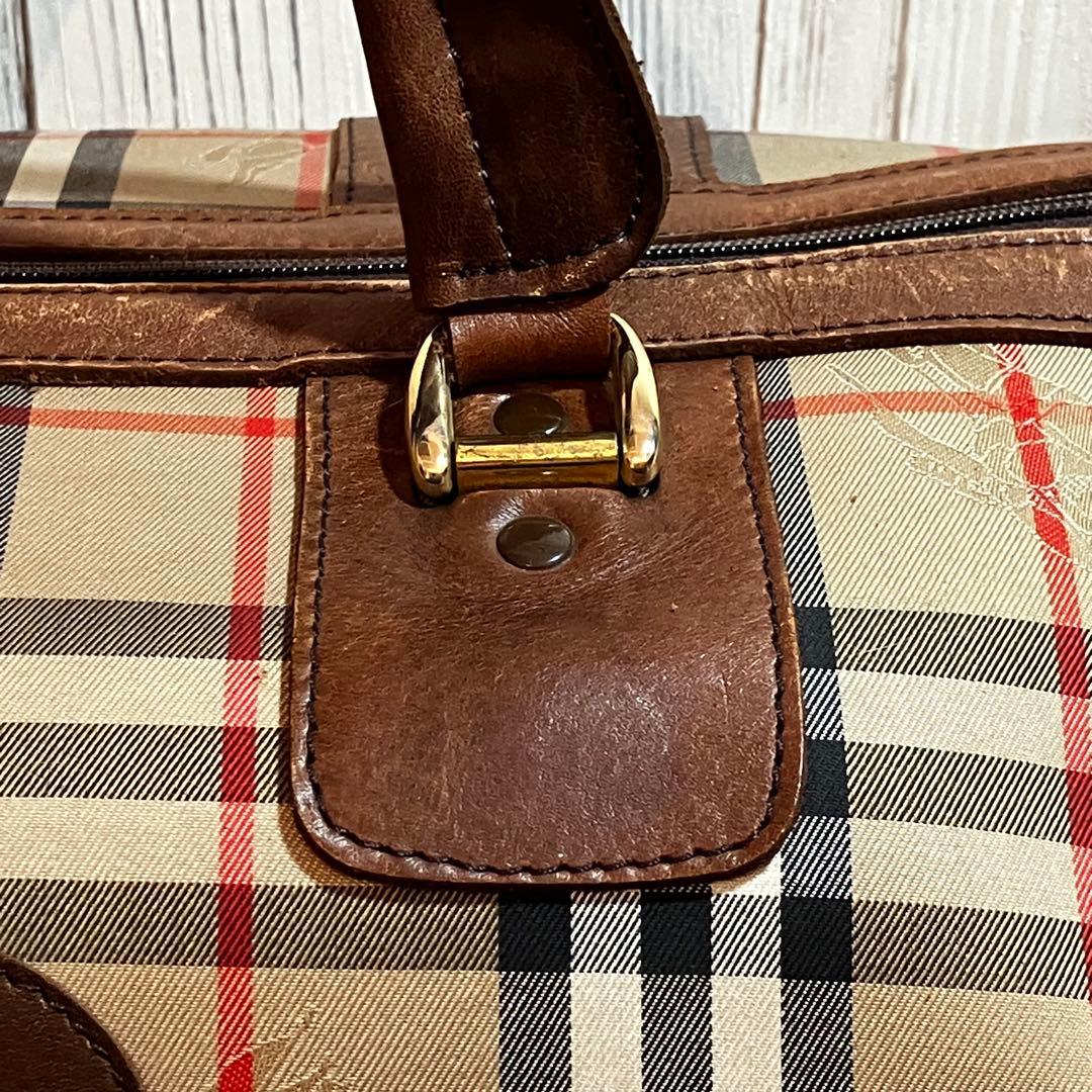 P*e様 Burberry バーバリー　ノバチェック シャドウホース　ボストンバ