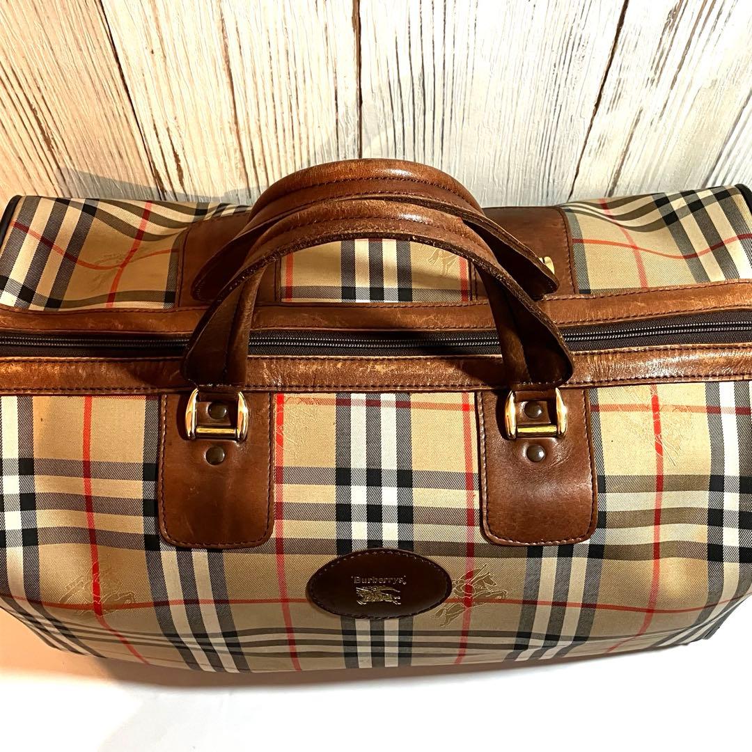 P*e様 Burberry バーバリー　ノバチェック シャドウホース　ボストンバ