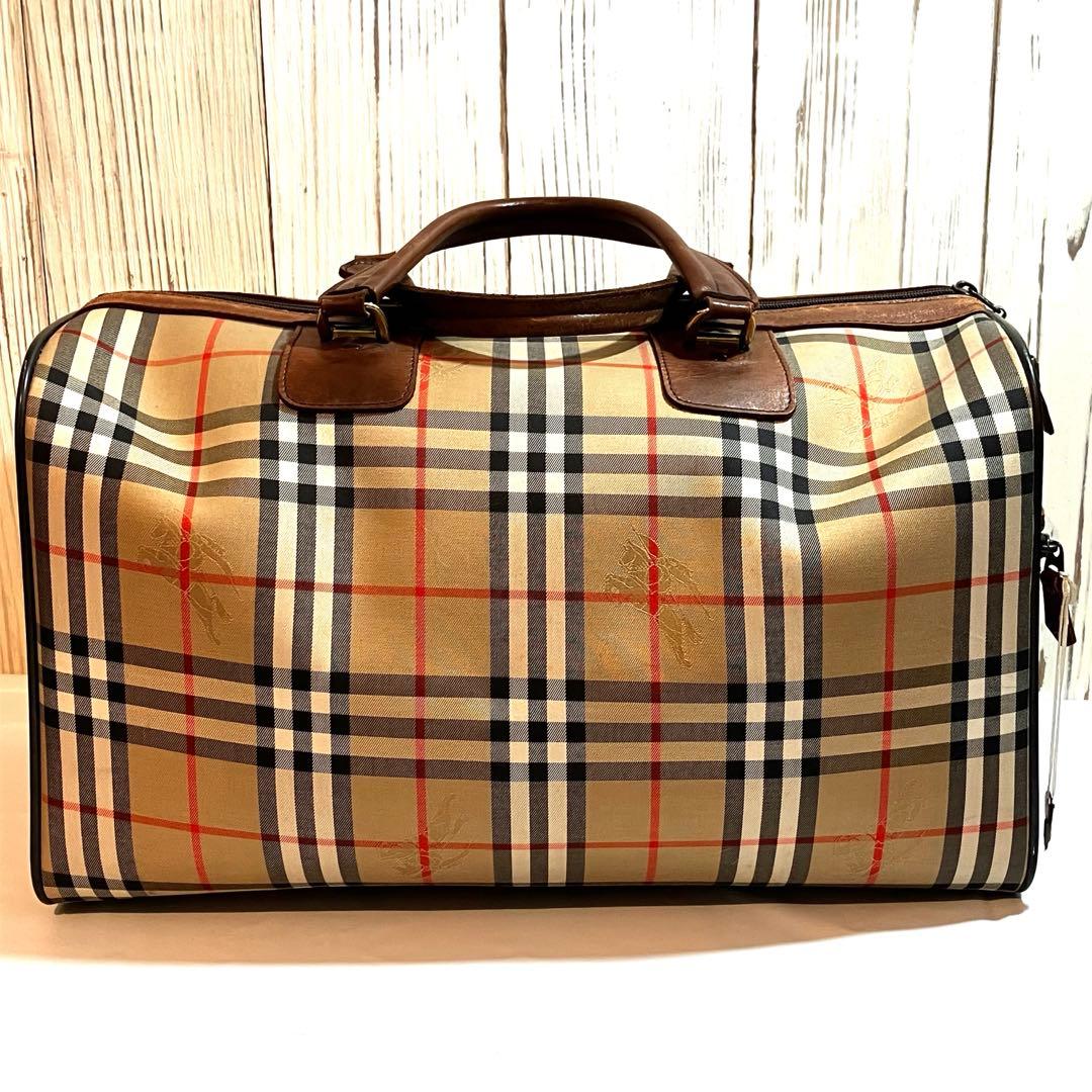 P*e様 Burberry バーバリー　ノバチェック シャドウホース　ボストンバ