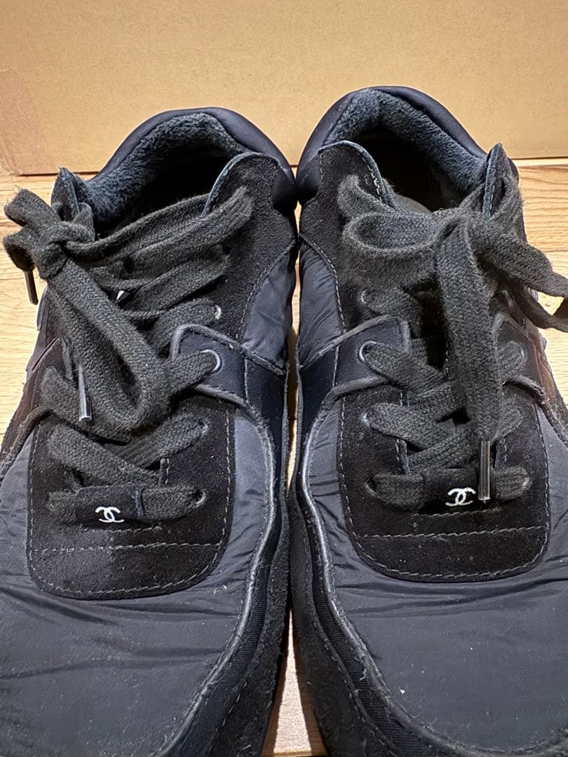 CHANEL メンズスニーカー　シャネル　ブラック