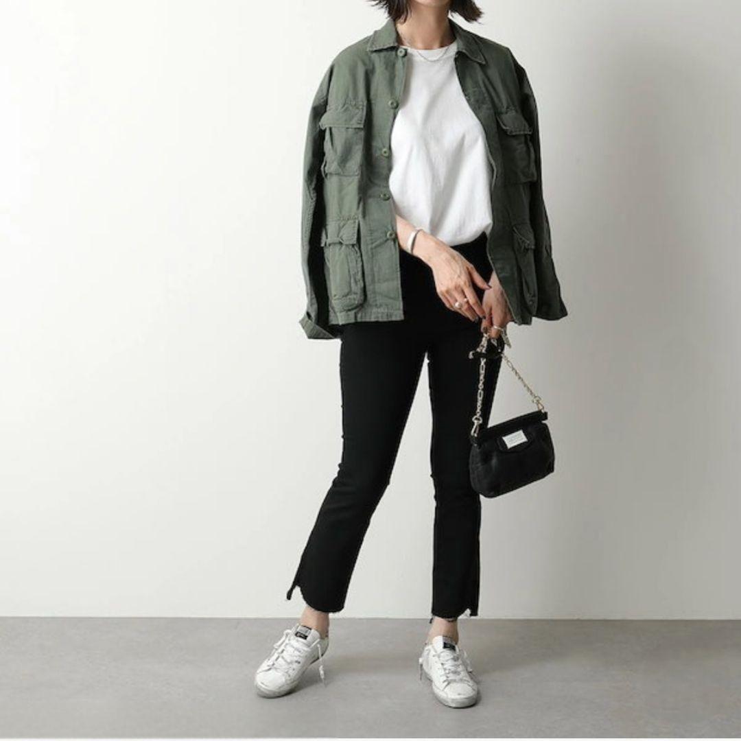 【試着のみ】ドゥーズィエムクラス マザー インサイダークロップ デニム 黒