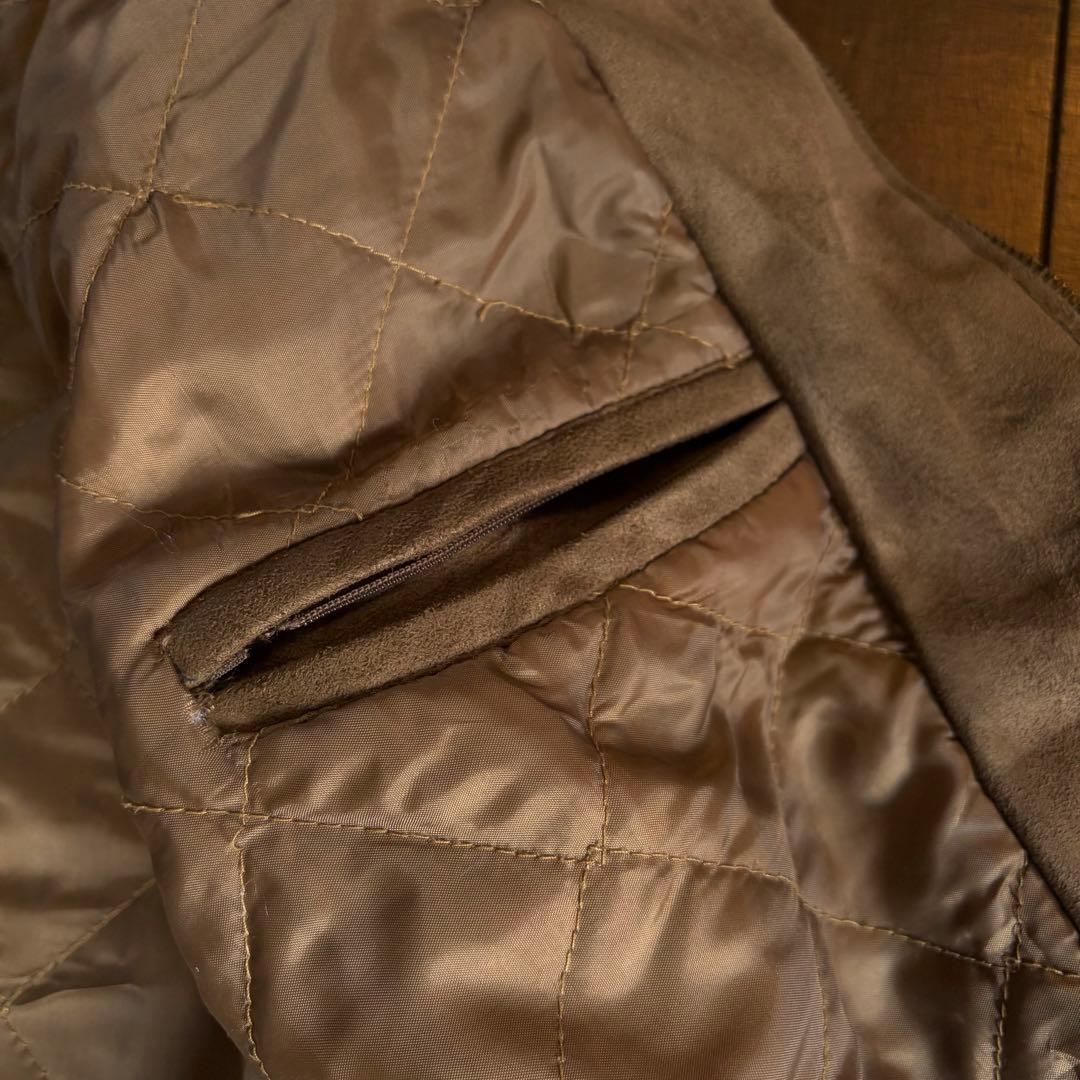 【Timberland ティンバーランド】スエードレザージャケット ニット切替え