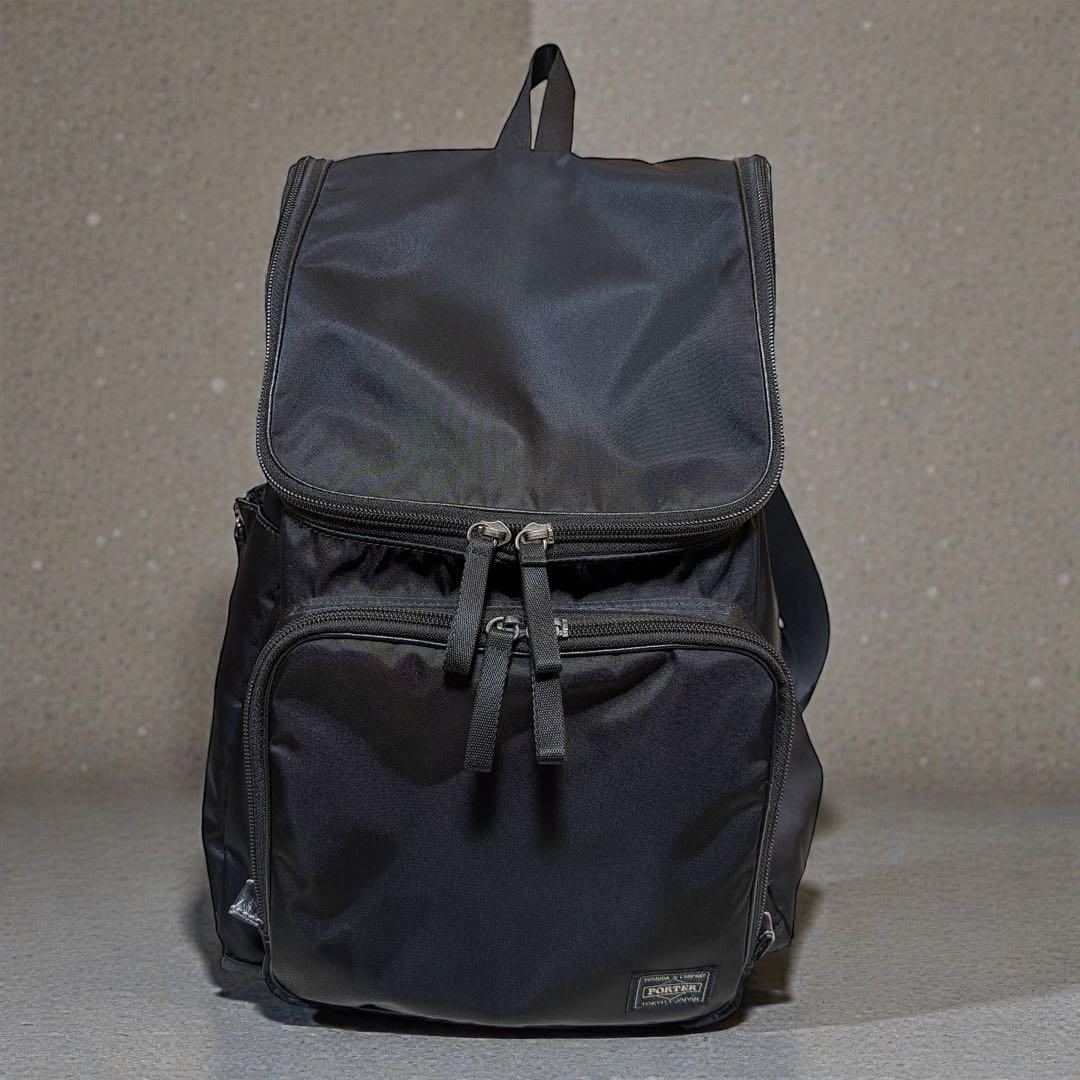 極美品【PORTER】 ブラック リュック　黒　ナイロン