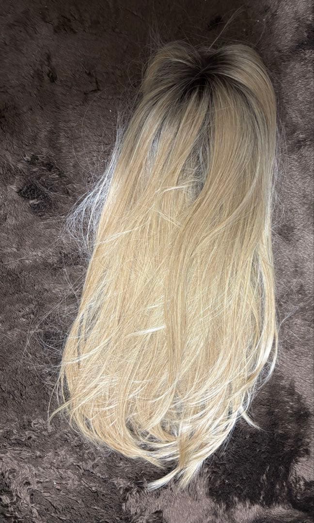 ピンクエイジ！ ロングウィッグ アイボリーゴールドグラデーション 55cm