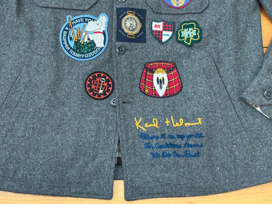 美品　カールヘルム　ワッペンジャケット　メンズM ピンクハウス