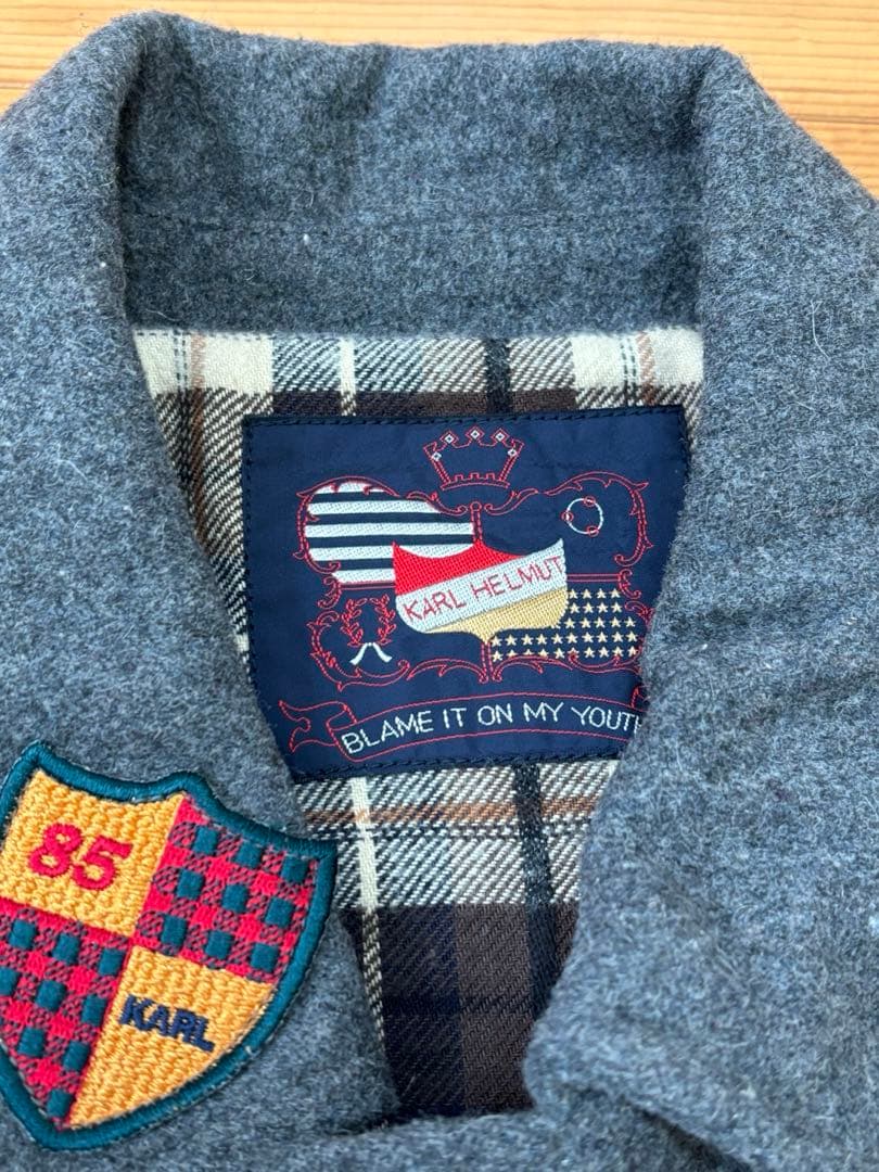 美品　カールヘルム　ワッペンジャケット　メンズM ピンクハウス