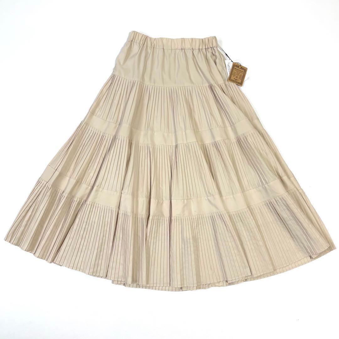 BEARDSLEY ビアズリー プリーツティアードスカート