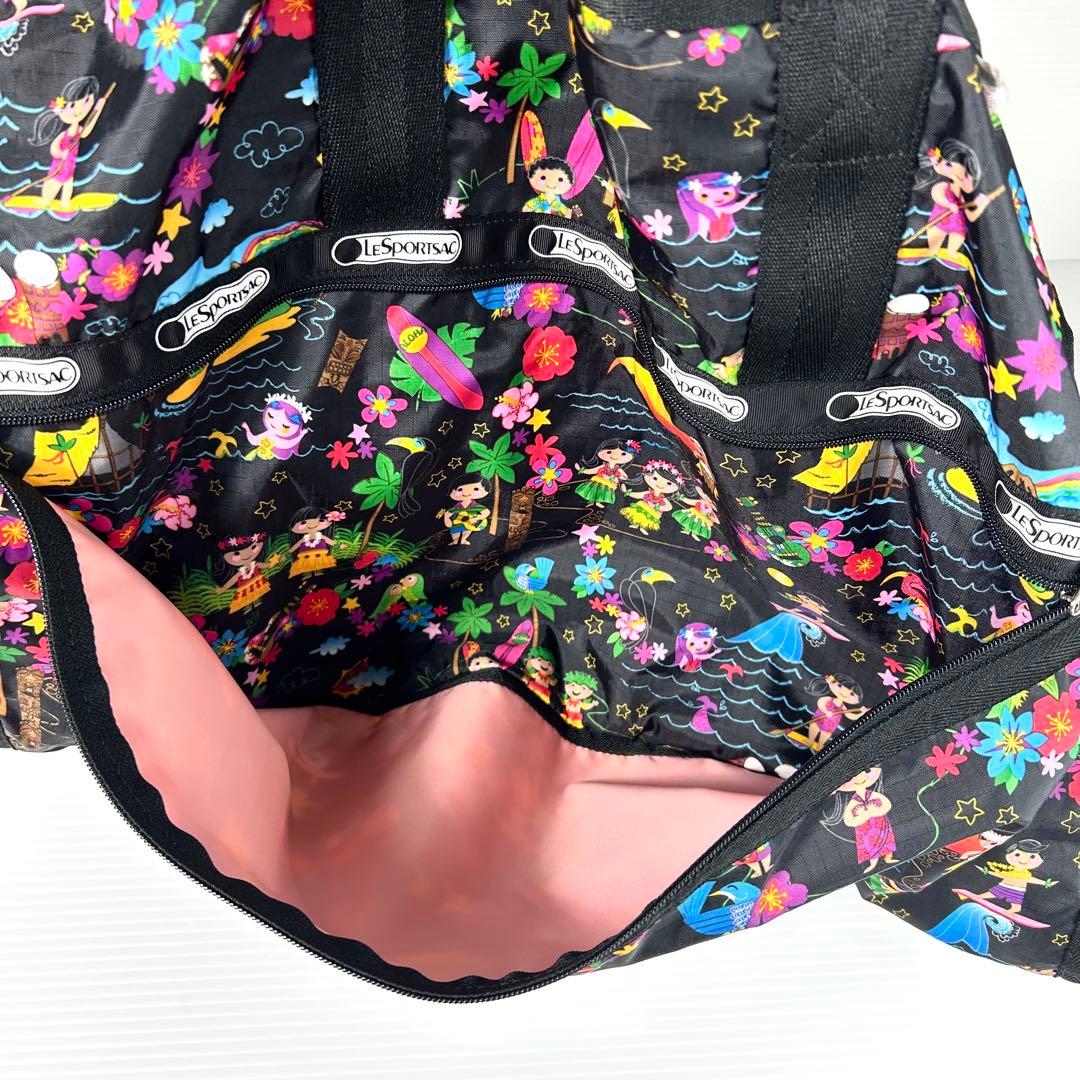 希少 超美品☆LeSportsac ボストン コラボ スモールワールド ブラック