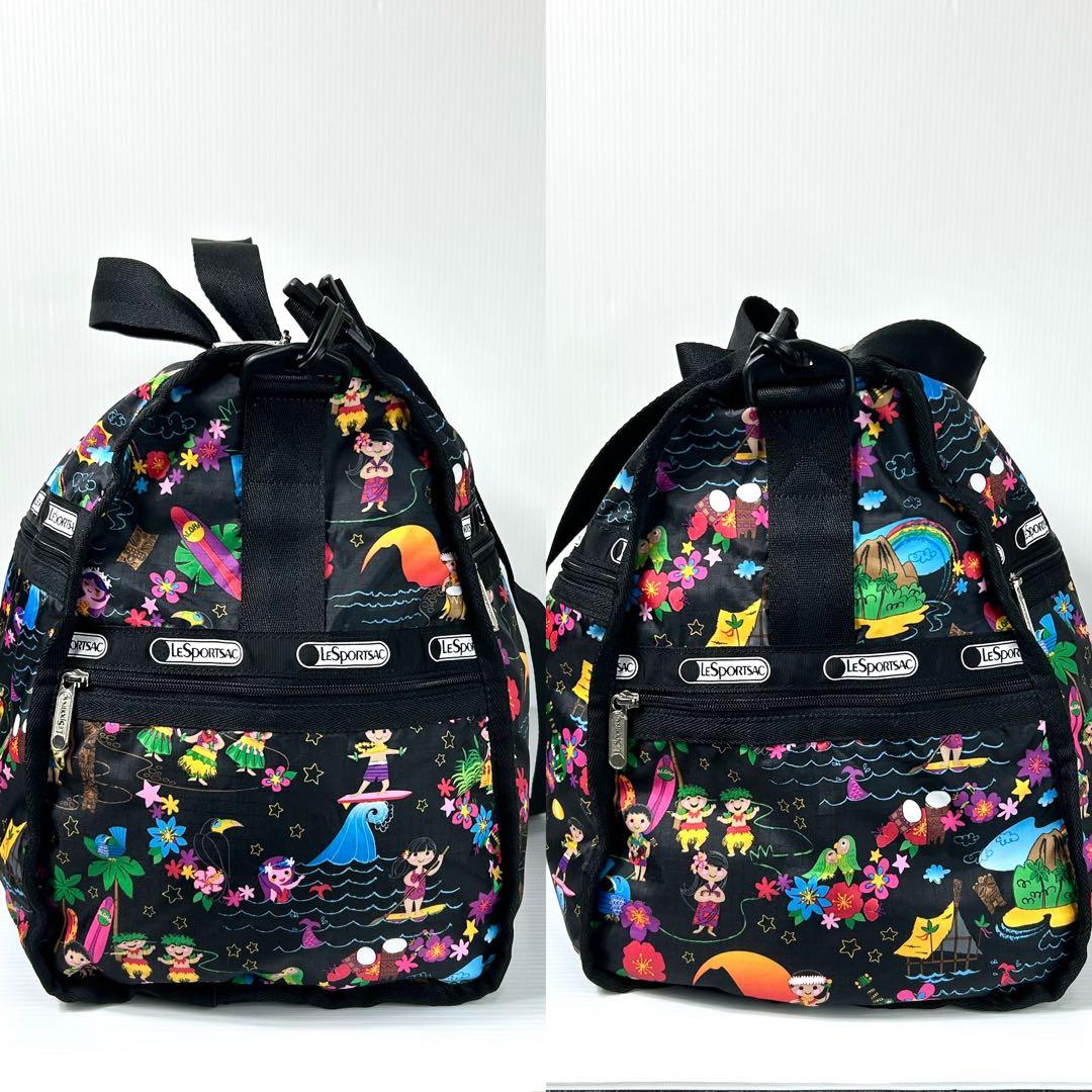 希少 超美品☆LeSportsac ボストン コラボ スモールワールド ブラック