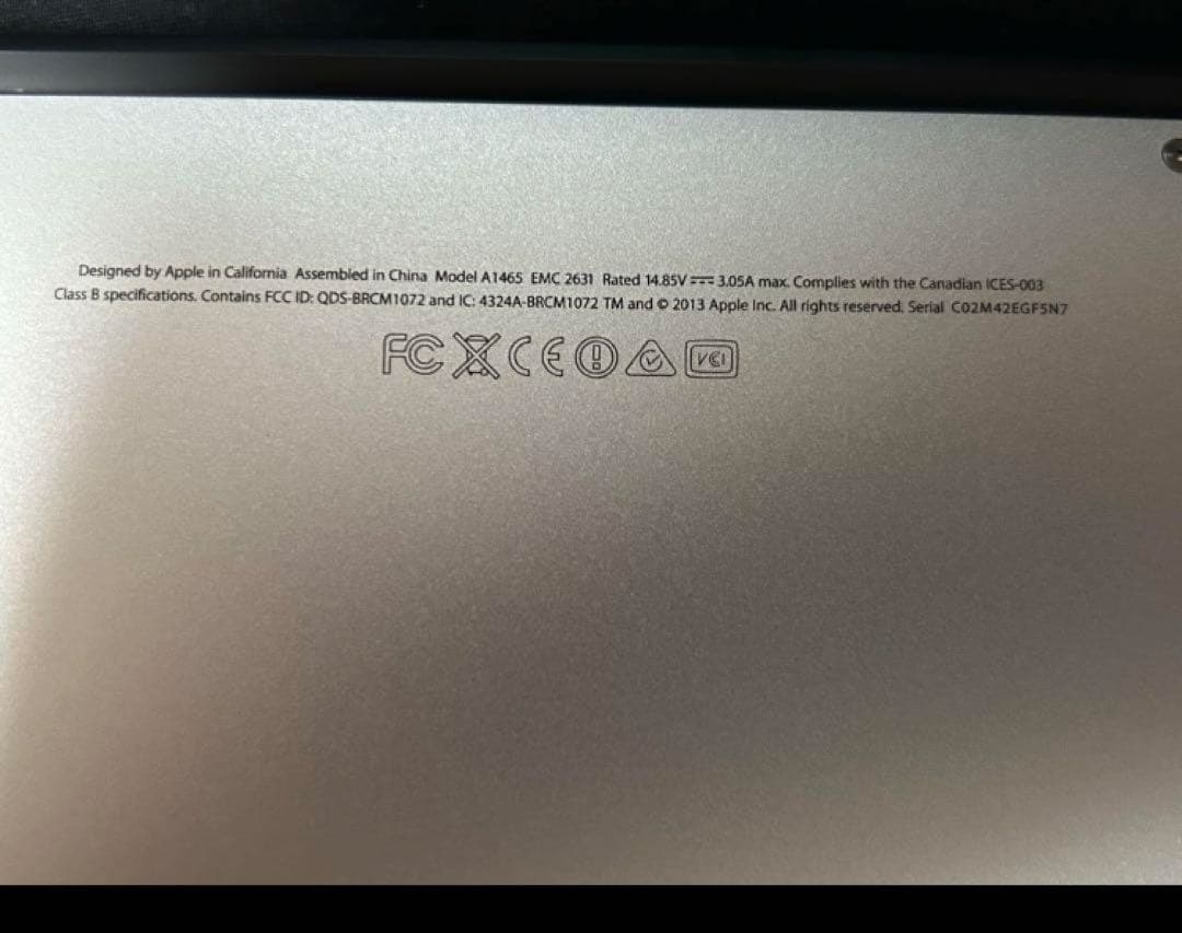 Apple MacBook Air 11インチ シルバー