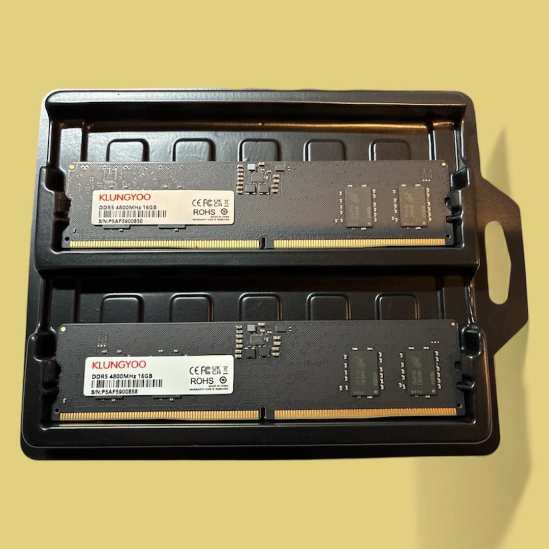 【メモパス済】DDR5 4800MHz 16GB x2枚 (32GB) メモリ