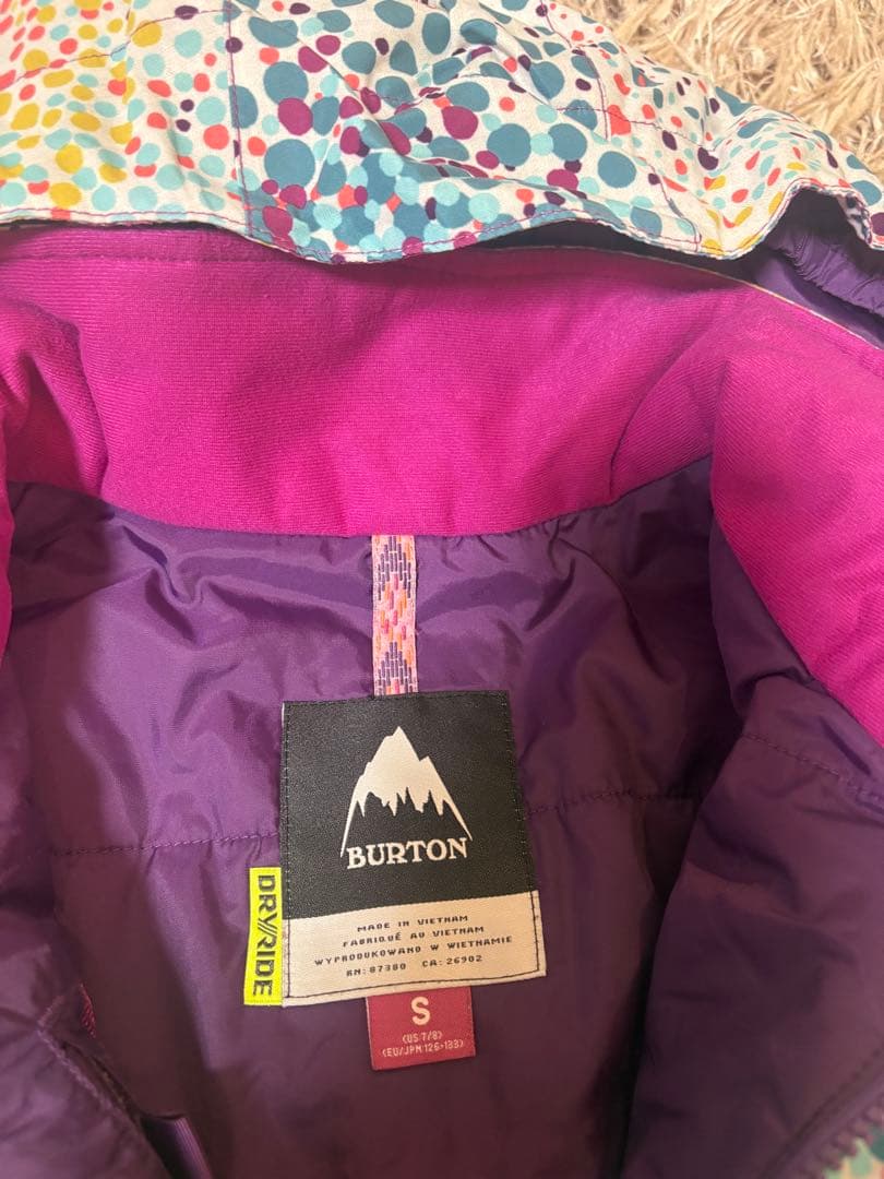 Burton スノーボードウェア Sサイズ 手袋付き