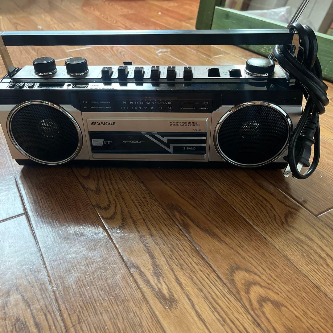 SANSUI SCR-82 ラジカセ　Bluetooth対応