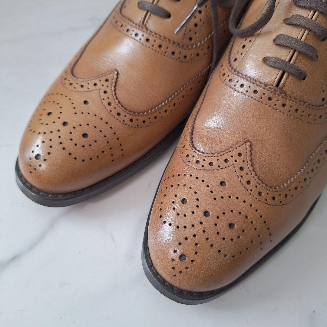 【良品】 REGAL リーガル ウイングチップ ヒールパンプス 23.5 牛革