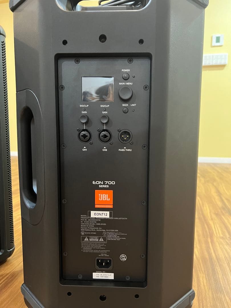 2台セットJBL EON712 12インチ パワードPAスピーカー