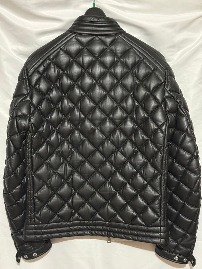 美品 モンクレール　AURIAC オールレザー　ブラック　サイズ1