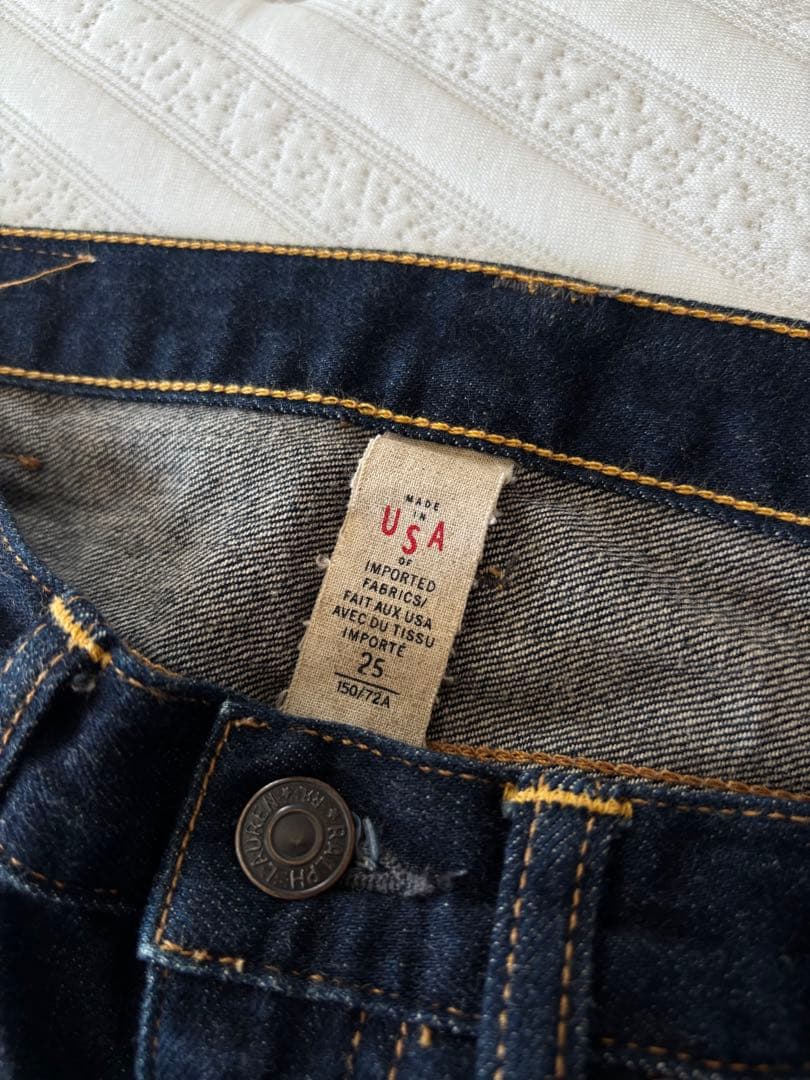 美品！RRL ストレッチスキニーフィット デニムパンツ w25 ラルフローレン