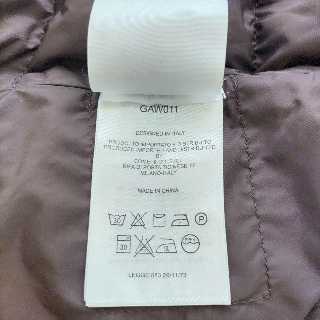 【美品】ADD Milano アッドミラノ 高級ダウンジャケット 茶 38