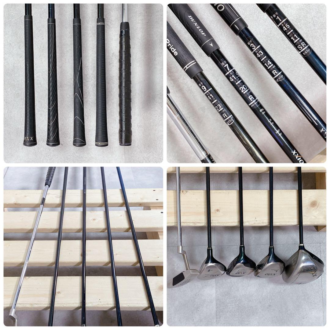 V931 ゼクシオ ゴルフクラブ メンズ フルセット 黒 初心者 入門 練習