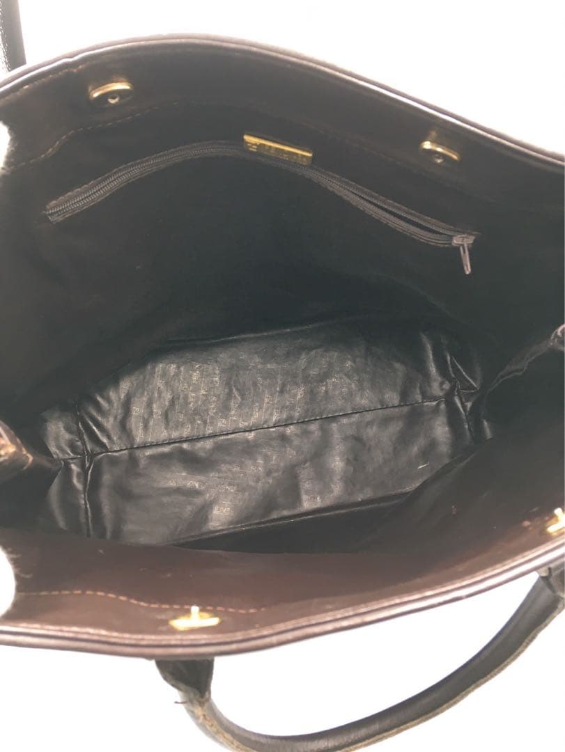 フェンディ　ヴィンテージ　ズッカ柄　ハンドバッグ