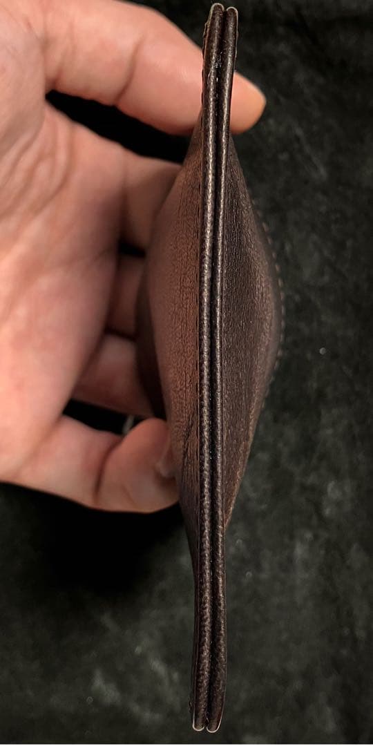 Bill Wall Leather スクエアウォレット ダークブラウン