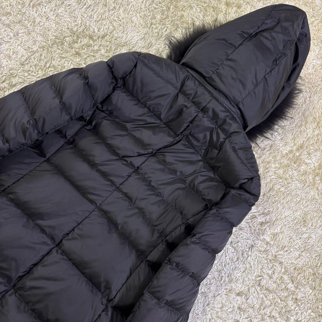 23区　大きいサイズ　ラクーンファー　3way フード　ダウンコート　42