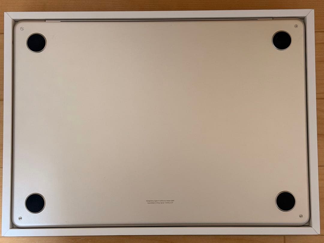 【最終値下げ】MacBook Air M2 バッテリー100％ 充放電46回