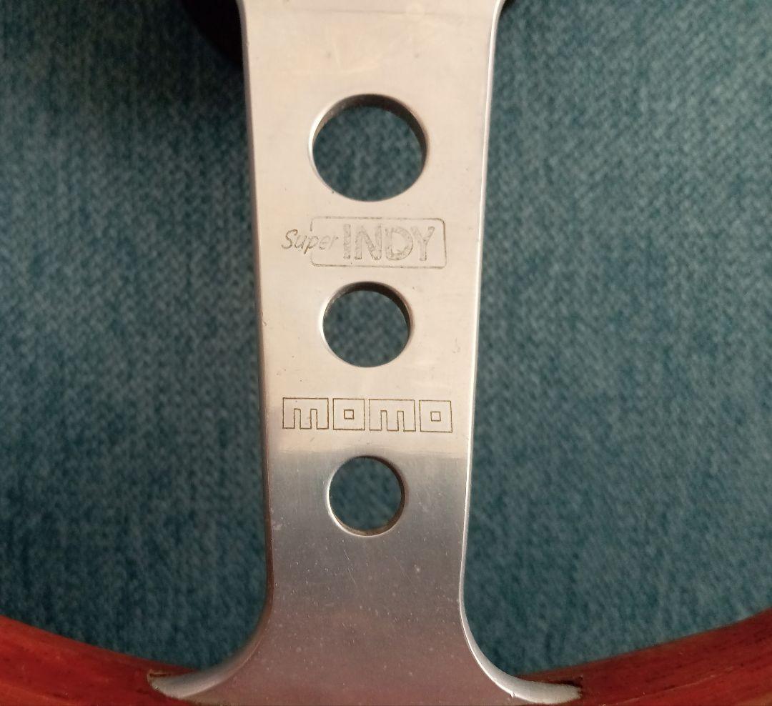MOMO Super INDYステアリングハンドル　TRDホーンボタン1985年