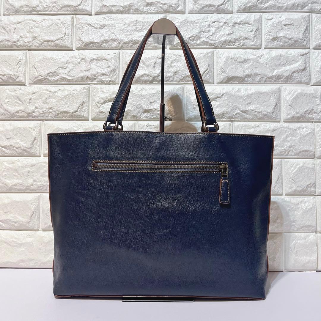 マザーハウス ロゴ刻印 レザー ビジネスバッグ トートバッグ ハンドバッグ A4