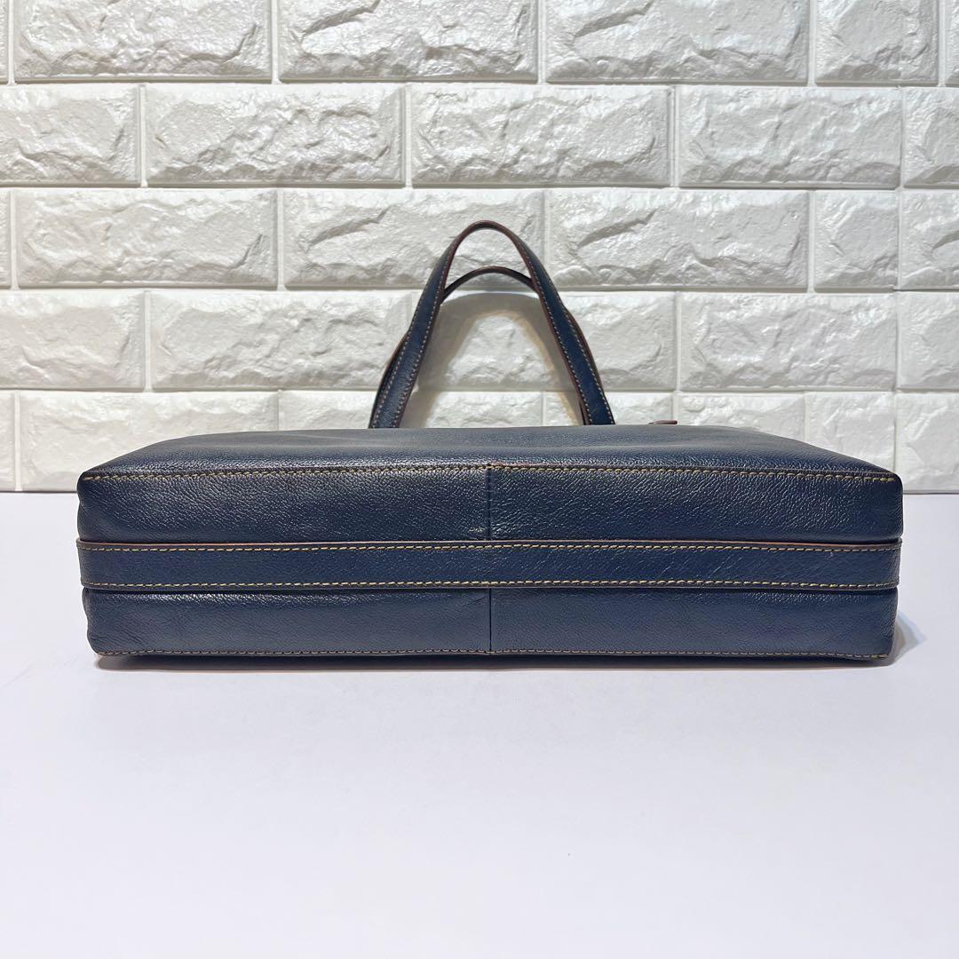 マザーハウス ロゴ刻印 レザー ビジネスバッグ トートバッグ ハンドバッグ A4