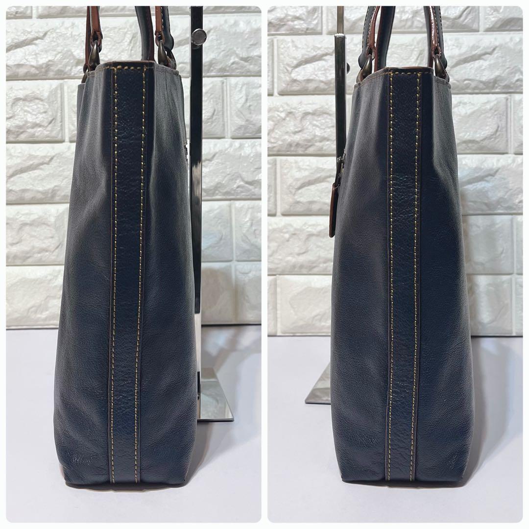 マザーハウス ロゴ刻印 レザー ビジネスバッグ トートバッグ ハンドバッグ A4