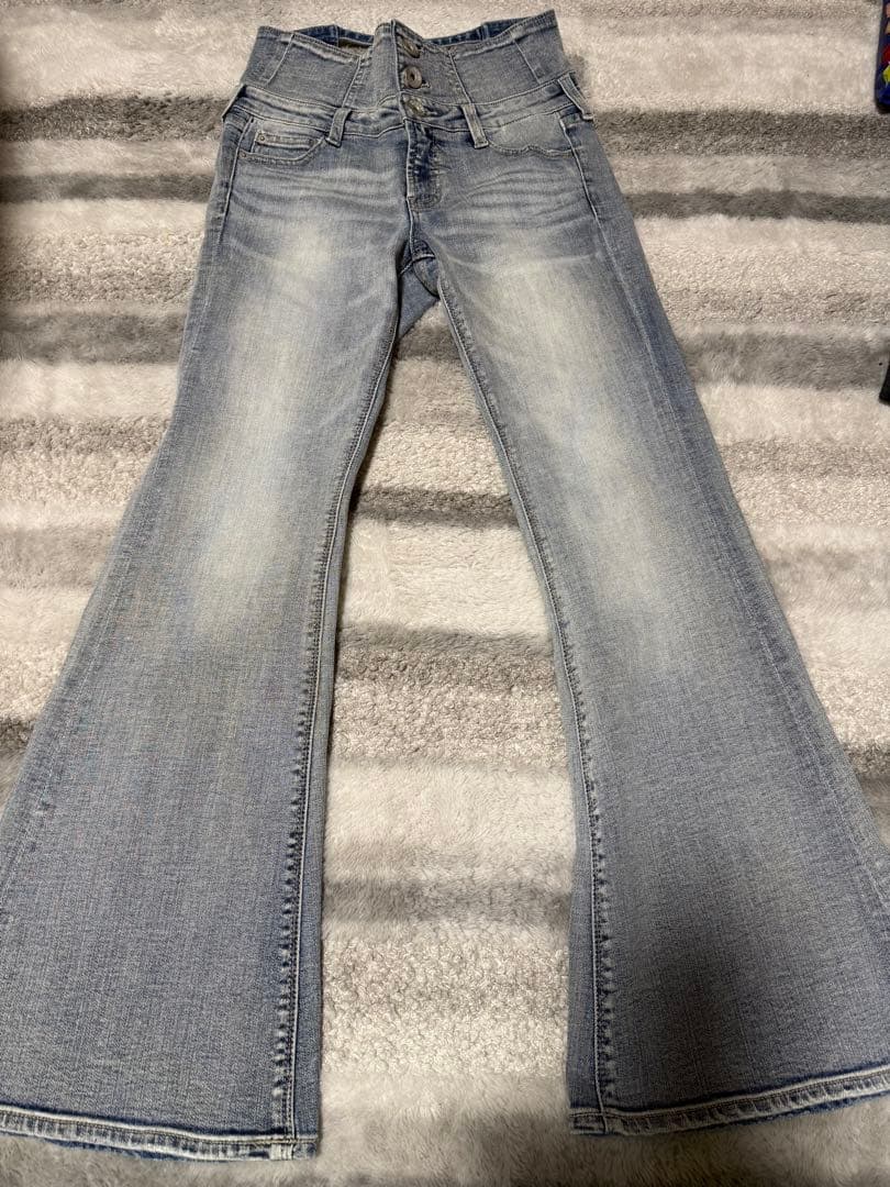 NEWハイウエストBACKクロスフレアパンツ GYDA