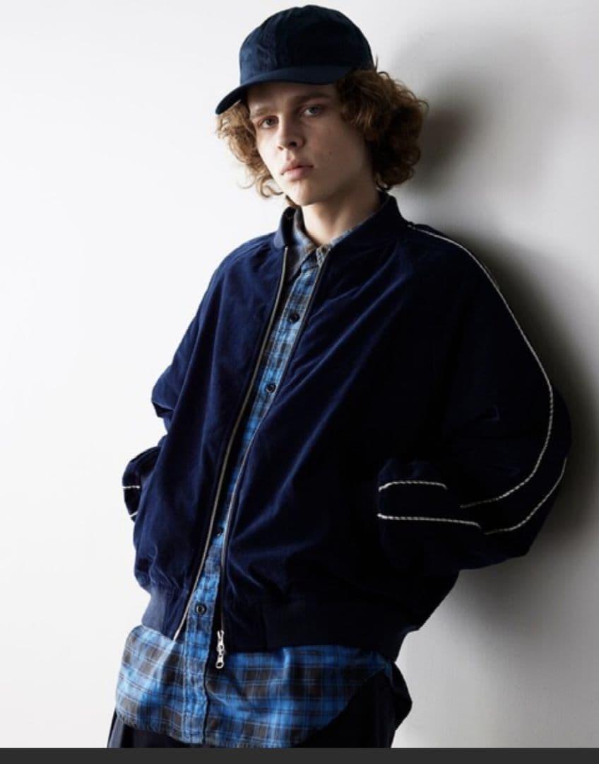 BEAMSベロアスカジャン