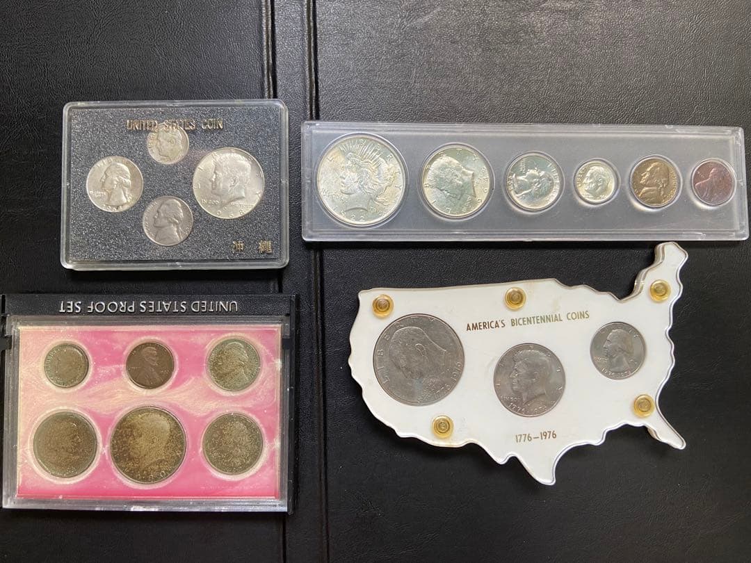アメリカ銀貨　貨幣セット　古銭　銀貨　ケネディ銀貨￼￼ピースダラー　リバティー