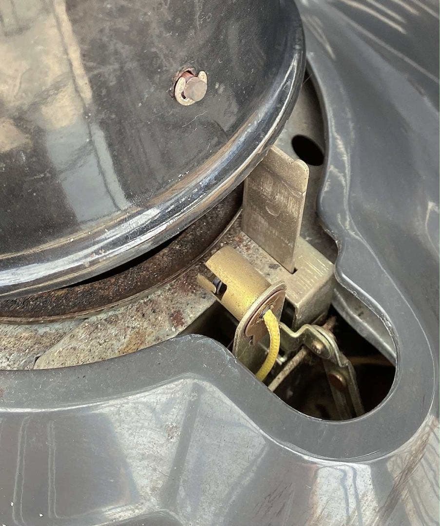 NATIONAL ストーブ 赤 メッシュカバー付き